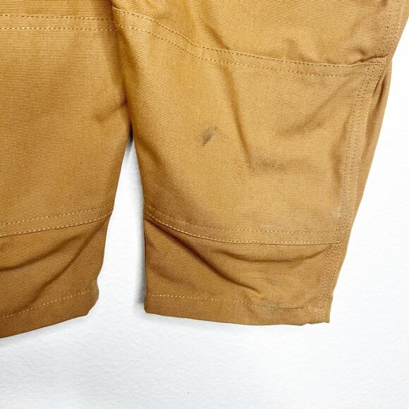 KENYON INTERNATIONAL Girls Lace-Trim Bib Overalls Regular Fit Cotton Brown 3T - Picture 4 of 12